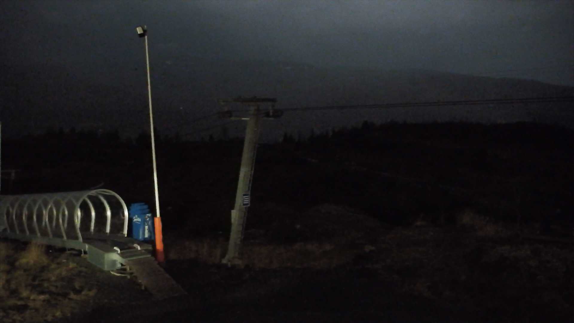 Voss Hangurstoppen snow cam captured at 27 September 2026 at 11:49 pm GMT+2