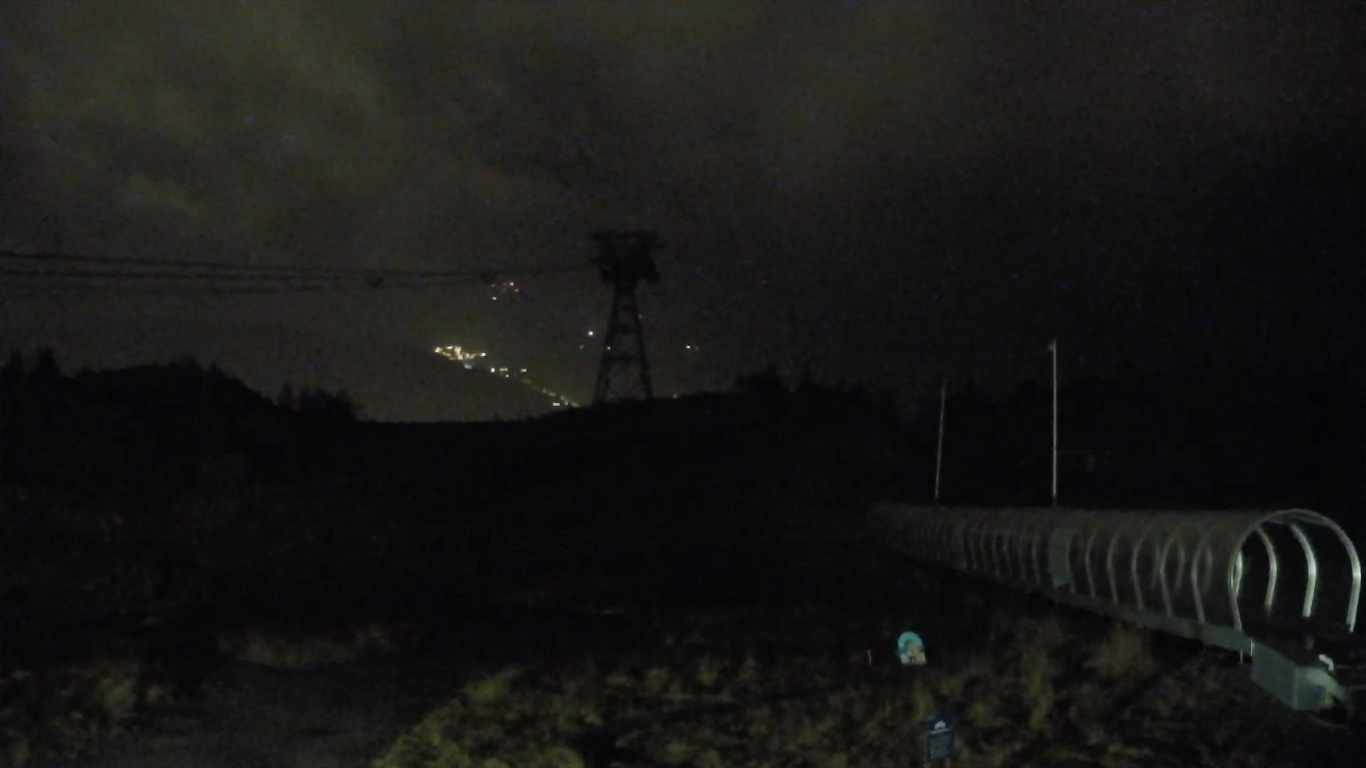 Voss Hanguren Panorama snow cam captured at 19 September 2026 at 11:51 pm GMT+2
