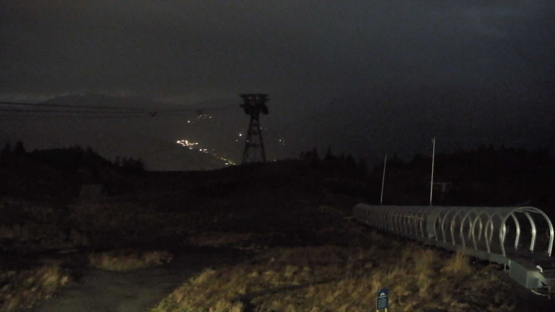 Voss Hanguren Panorama snow cam captured at 27 September 2026 at 11:49 pm GMT+2