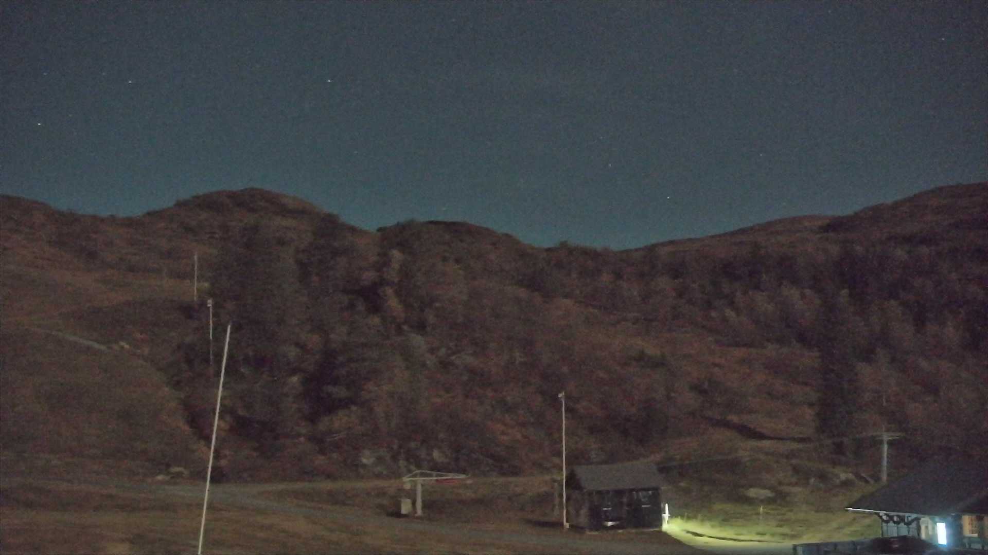 Voss Tråstølen snow cam captured at 29 September 2026 at 11:49 pm GMT+2