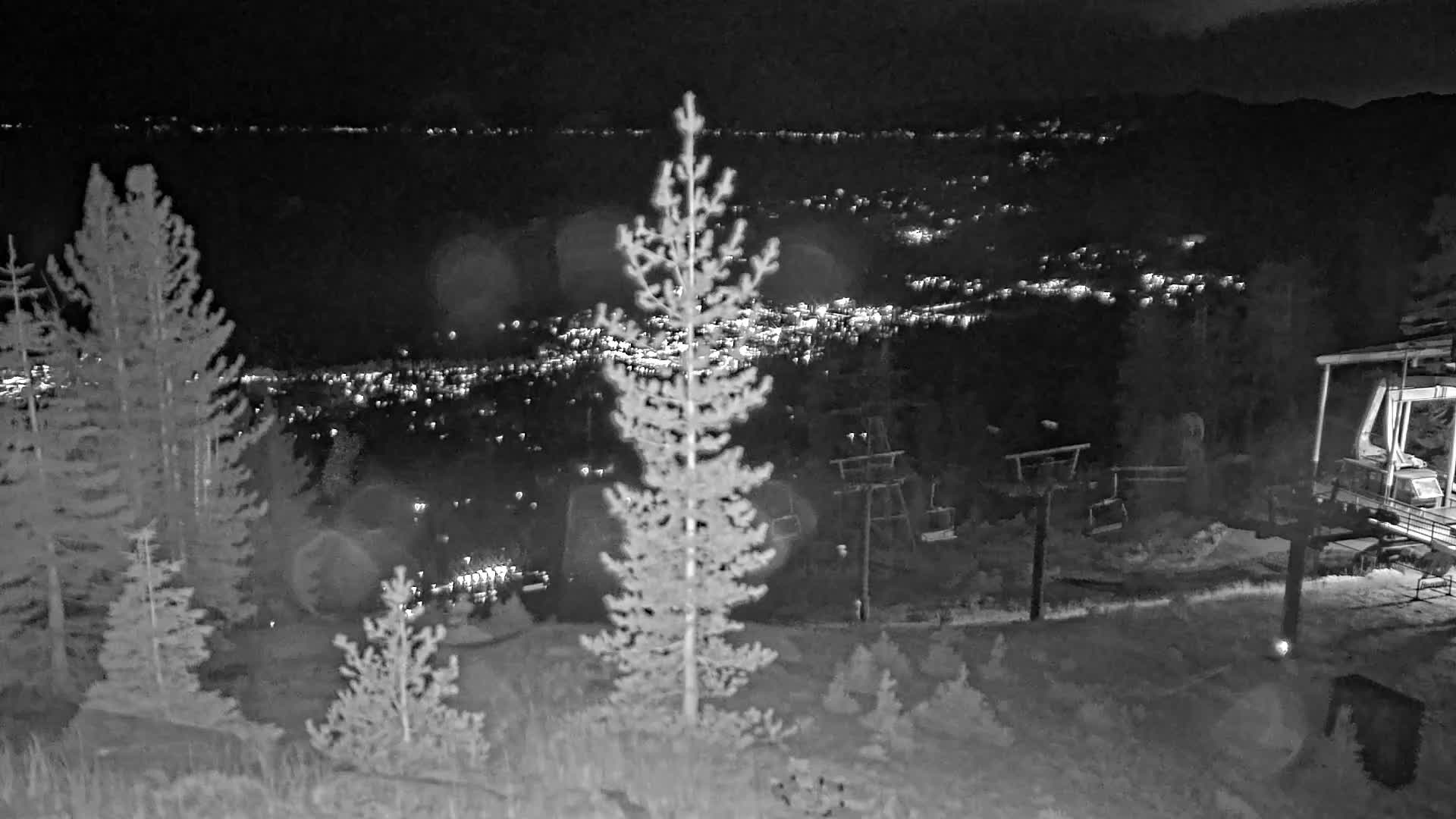 Heavenly Top of Tram snow cam captured at 4 October 2026 at 11:58 pm GMT-7