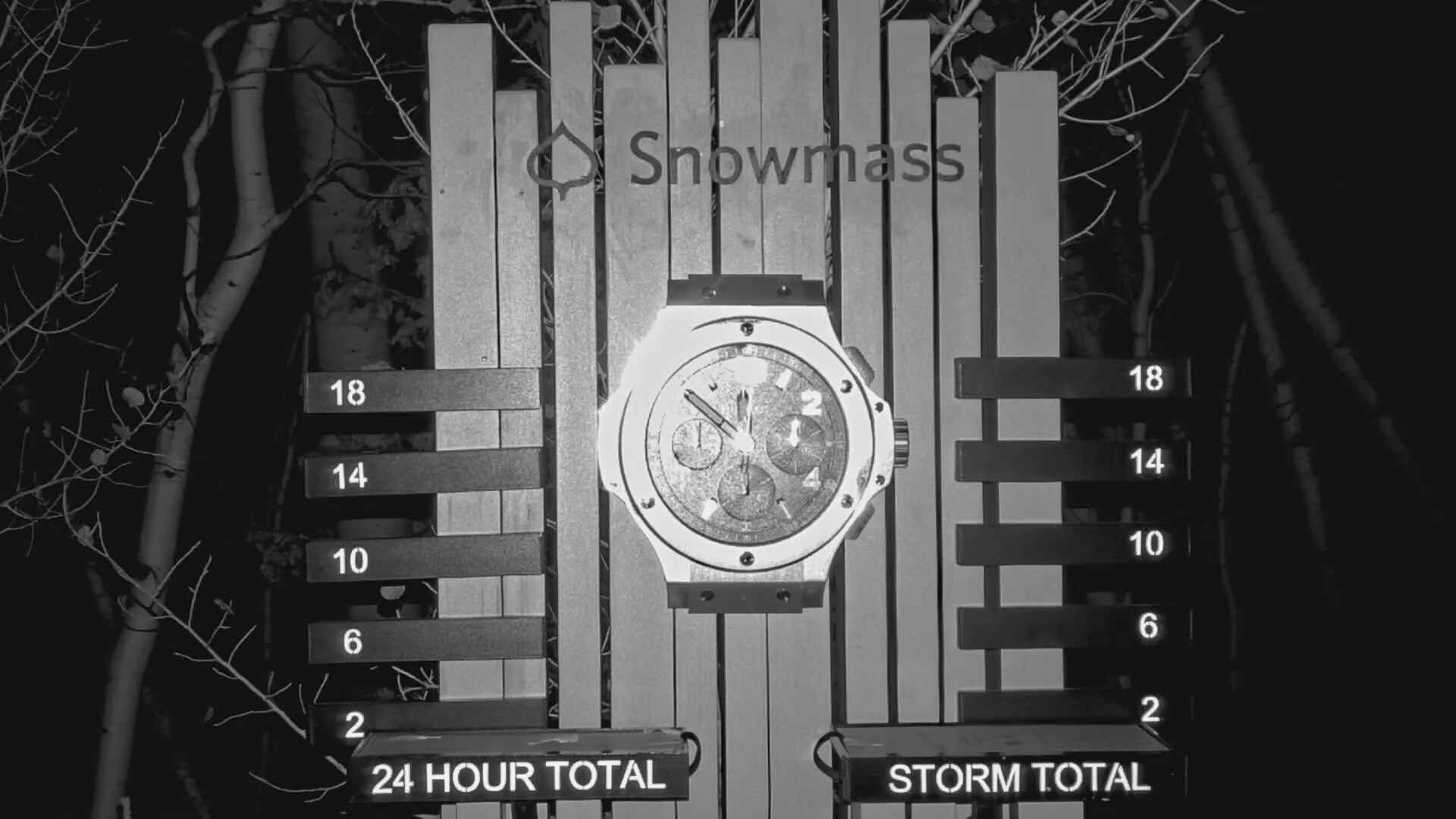 Aspen Snowmass Snow Stake snow cam captured at 3 October 2026 at 11:50 pm GMT-6