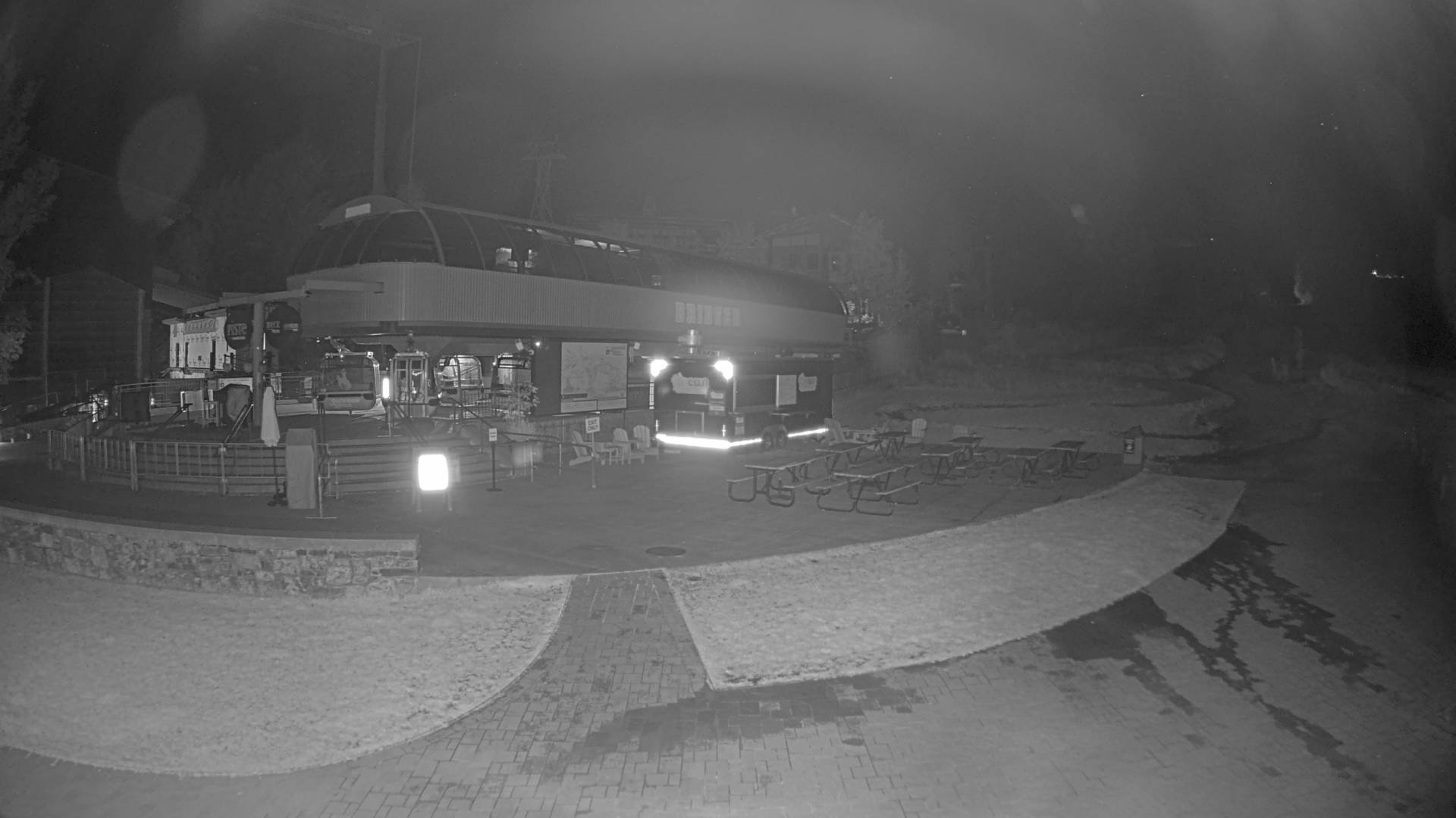 Jackson Hole Base of Bridger Gondola snow cam captured at 4 October 2026 at 11:52 pm GMT-6