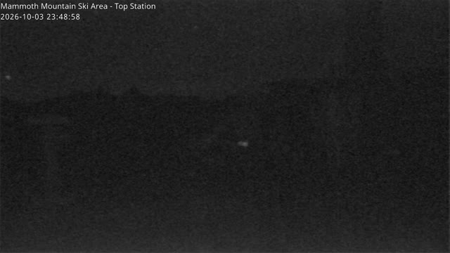 Mammoth Mountain The Summit snow cam captured at 3 October 2026 at 11:49 pm GMT-7