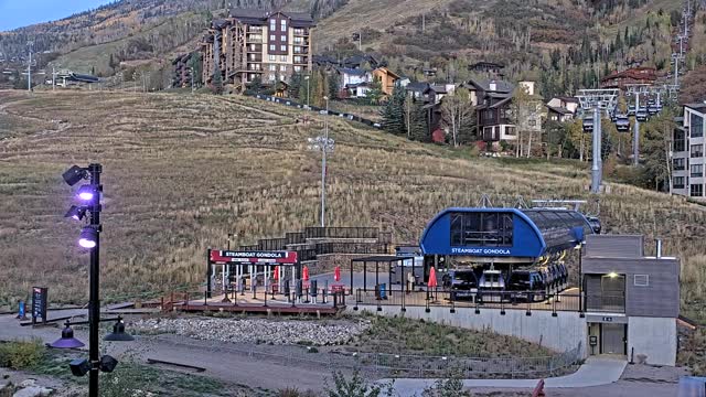 Steamboat Steamboat Gondola snow cam captured at 5 October 2026 at 6:53 pm GMT-6