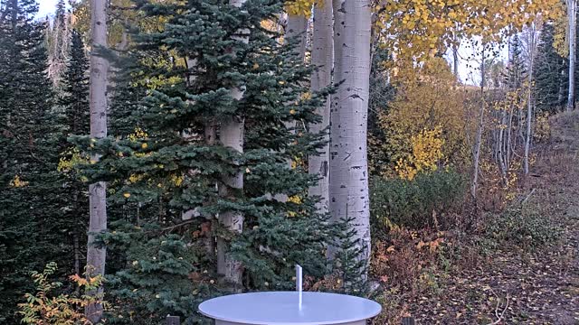 Steamboat Mid-Mountain Snow Stake snow cam captured at 5 October 2026 at 6:53 pm GMT-6