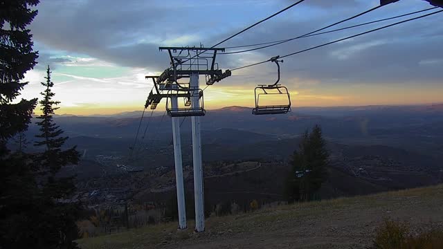 Deer Valley Sterling Express snow cam captured at 5 October 2026 at 6:51 pm GMT-6