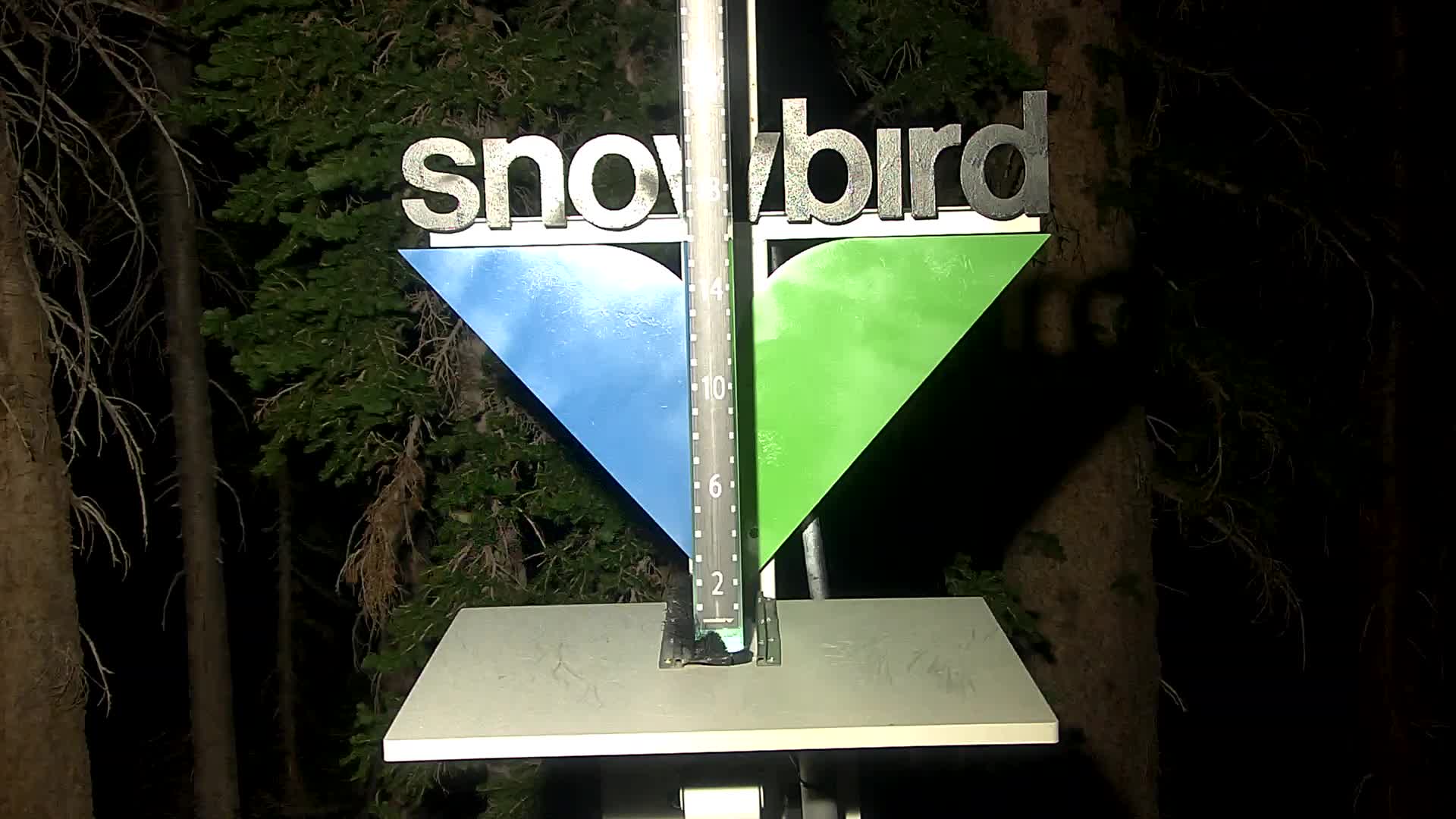 Snowbird Snowstake snow cam captured at 5 October 2026 at 9:55 pm GMT-6