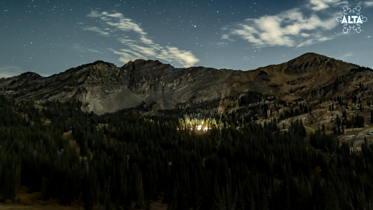 Alta Albion Basin snow cam captured at 3 October 2026 at 11:52 pm GMT-6