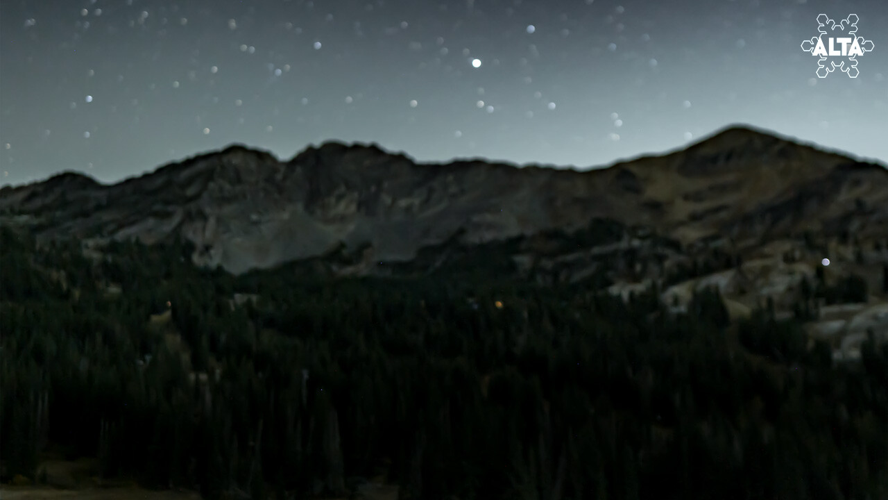 Alta Albion Basin snow cam captured at 4 October 2026 at 11:59 pm GMT-6