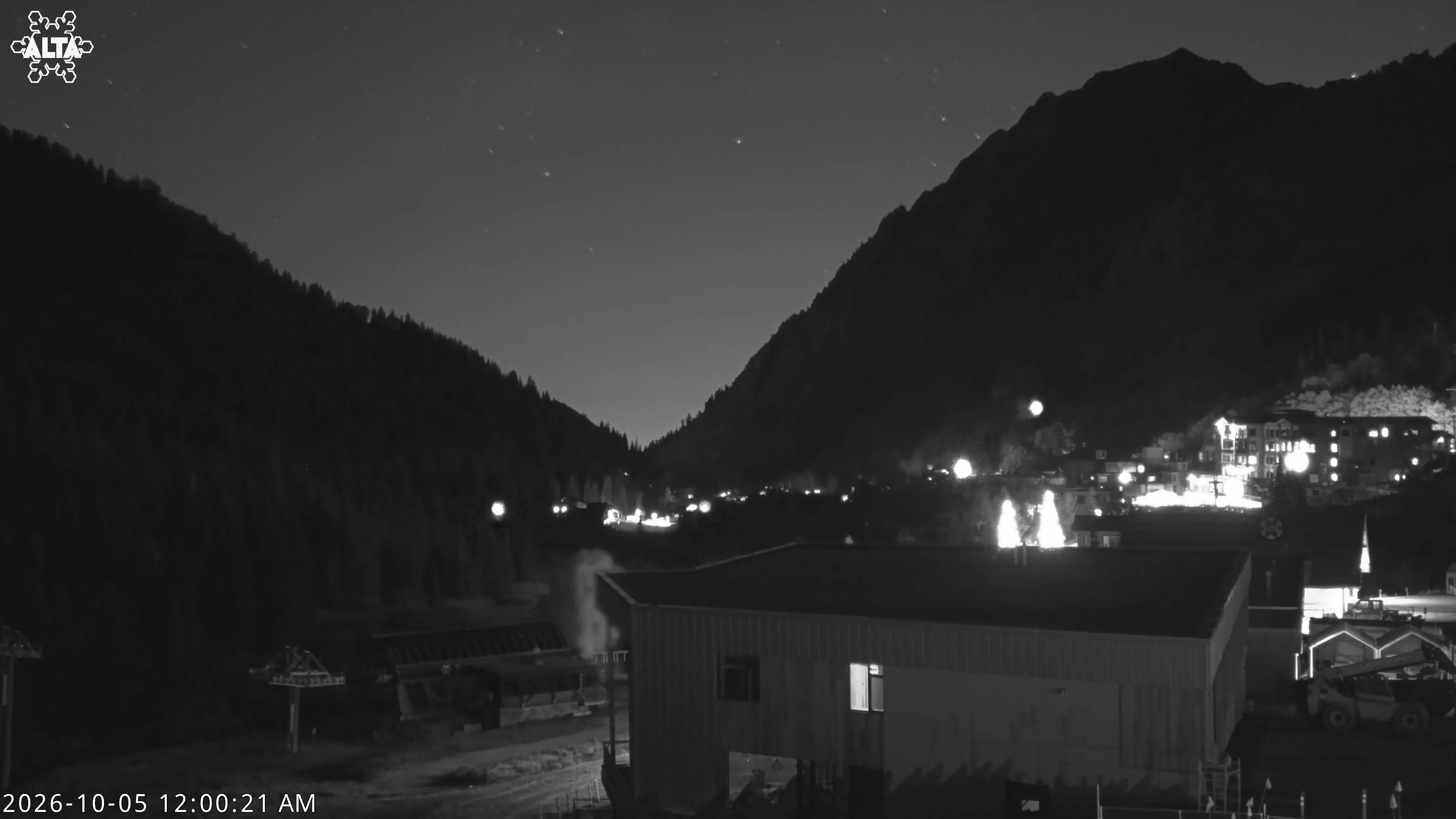 Alta Mount Superior snow cam captured at 4 October 2026 at 11:59 pm GMT-6