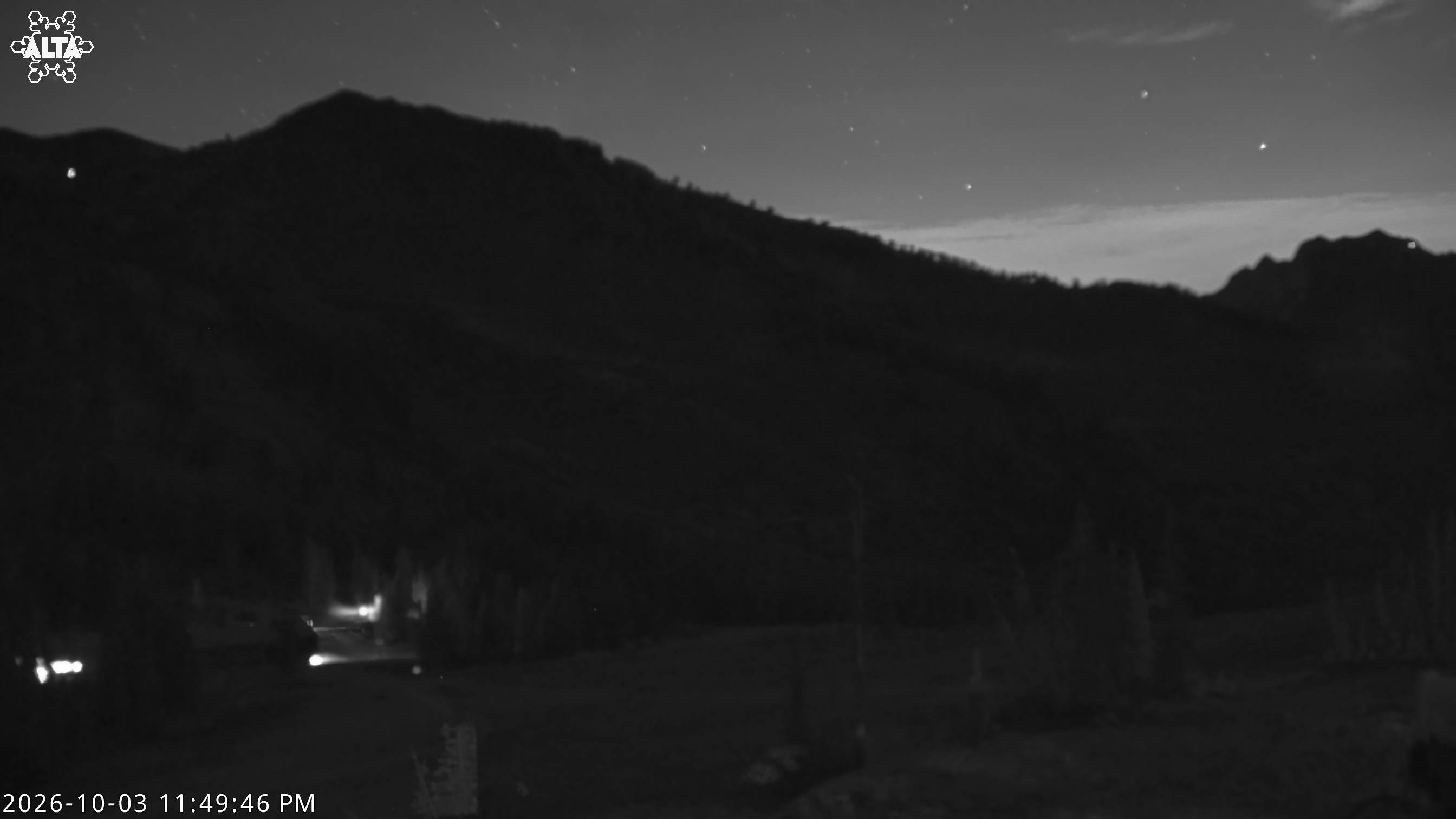 Alta East Greeley snow cam captured at 3 October 2026 at 11:52 pm GMT-6