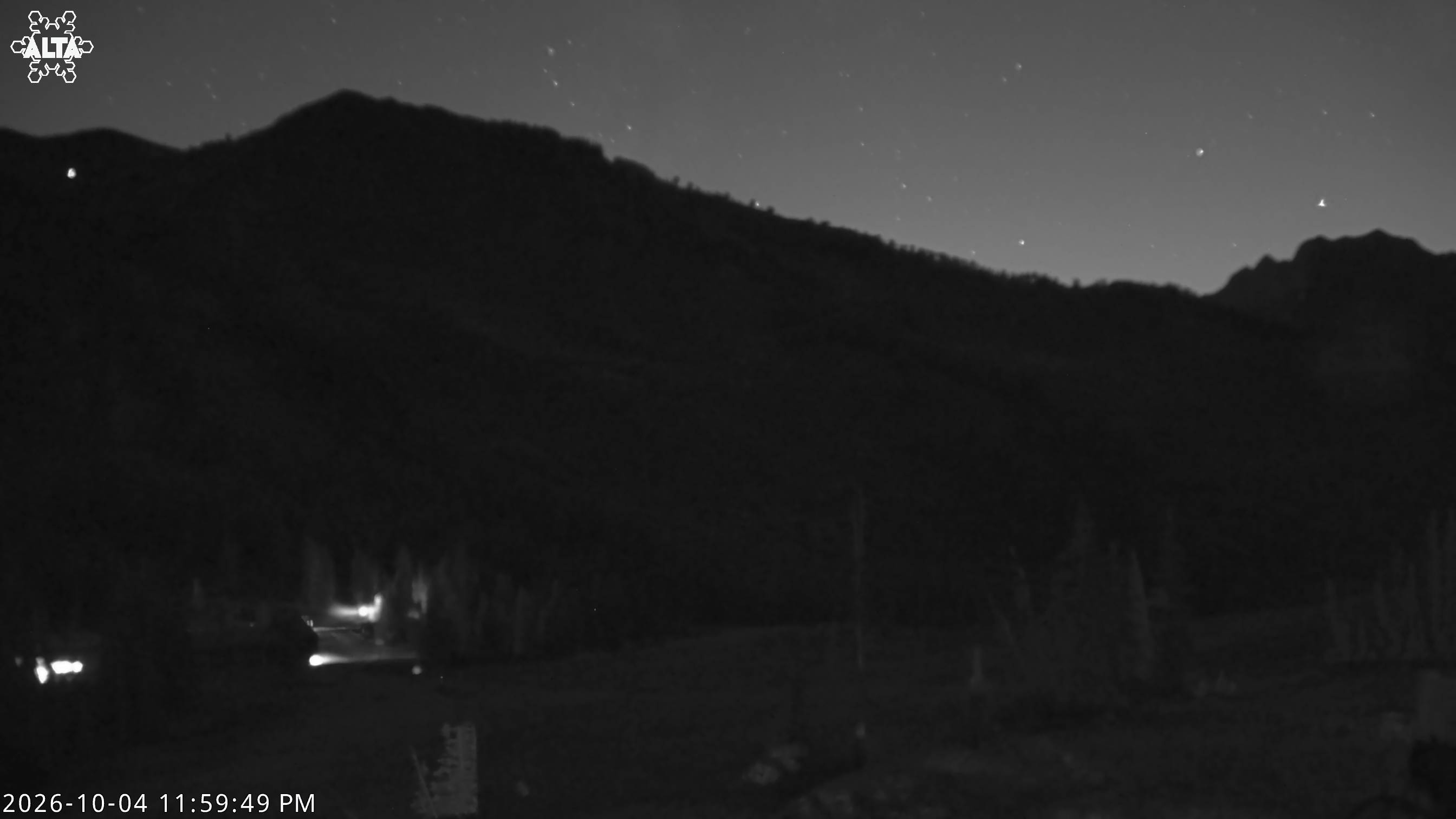 Alta East Greeley snow cam captured at 4 October 2026 at 11:59 pm GMT-6