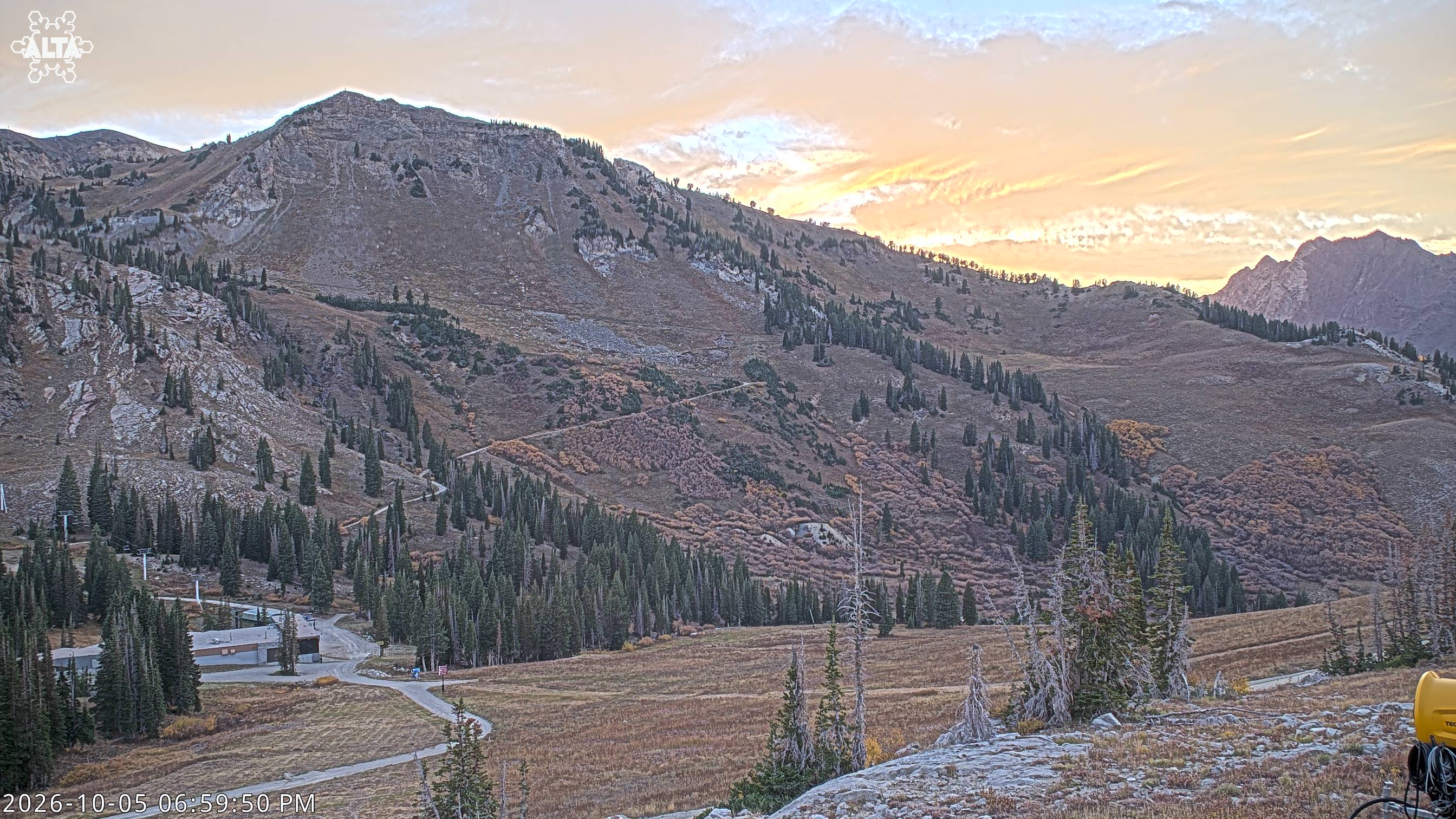 Alta East Greeley snow cam captured at 5 October 2026 at 7:02 pm GMT-6